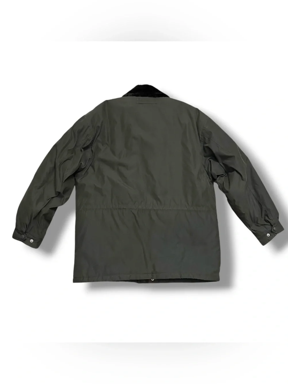 Vintage John Ashford Outdoors Olive Green Faux Fur Lined Jacket Men’s Size Large